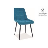 Scaun Tapitat CHIC MATT VELVET Genarom SN Turquoise / Tap 77