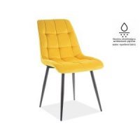 Scaun Tapitat CHIC MATT VELVET Genarom SN Galben / Tap 48