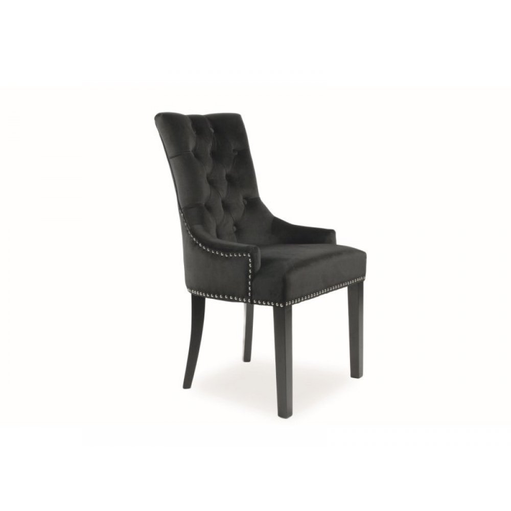 Scaun Tapitat EDWARD VELVET Genarom SN Negru / Bluvel 19