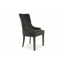 Scaun Tapitat EDWARD VELVET Genarom SN Negru / Bluvel 19