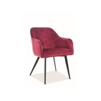 Scaun Tapitat ELINA VELVET Genarom SN Roz / Tap 149