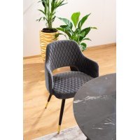 Scaun Tapitat FRANCO VELVET Genarom SN Gri / Bluvel 14
