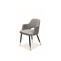 Scaun Tapitat FRANCO VELVET Genarom SN Gri / Bluvel 14