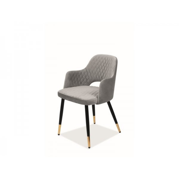 Scaun Tapitat FRANCO VELVET Genarom SN Gri / Bluvel 14