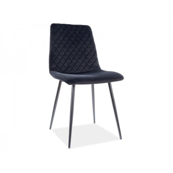Scaun Tapitat IRYS VELVET Genarom SN Negru / Bluvel 19