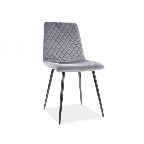 Scaun Tapitat IRYS VELVET Genarom SN Gri / Bluvel 14