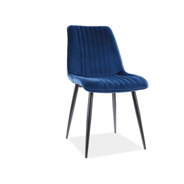 Scaun Tapitat KIM VELVET Genarom SN Albastru / Bluvel 86
