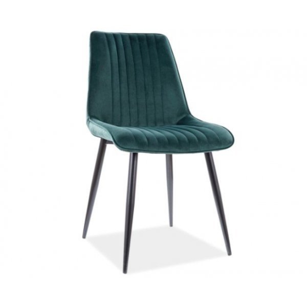 Scaun Tapitat KIM VELVET Genarom SN Verde / Bluvel 78