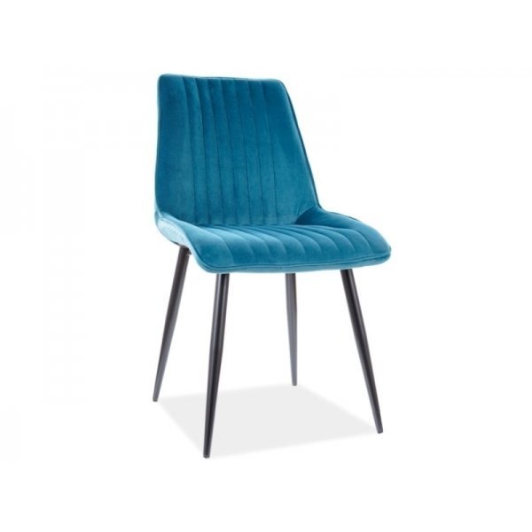 Scaun Tapitat KIM VELVET Genarom SN Turquoise / Bluvel 85