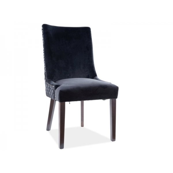 Scaun Tapitat LEON VELVET Genarom SN Negru / Bluvel 19