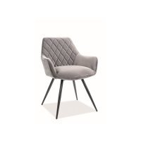 Scaun Tapitat LINEA VELVET Genarom SN Gri / Bluvel 14