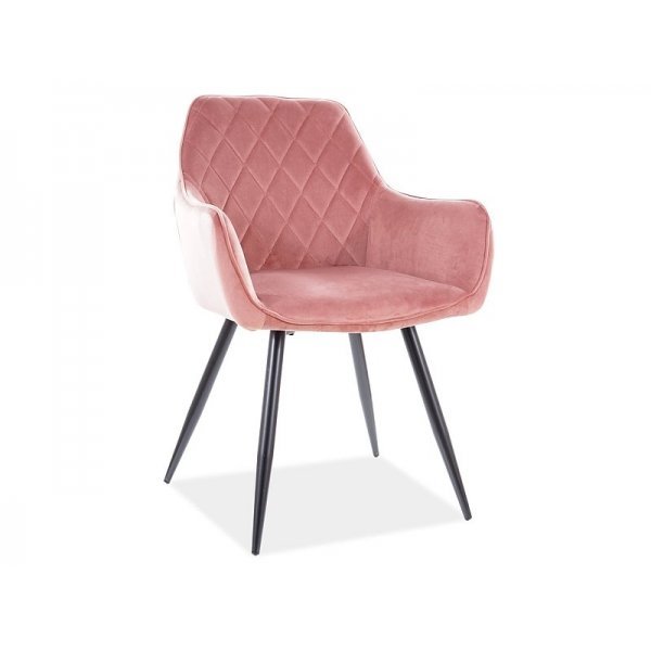 Scaun Tapitat LINEA VELVET Genarom SN Roz / Bluvel 52