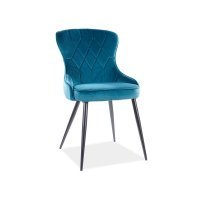 Scaun Tapitat LOTUS VELVET Genarom SN Turquoise / Bluvel 85