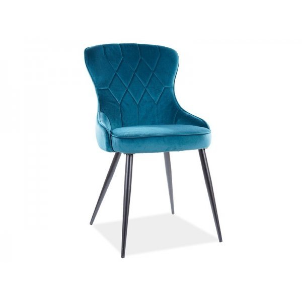 Scaun Tapitat LOTUS VELVET Genarom SN Turquoise / Bluvel 85