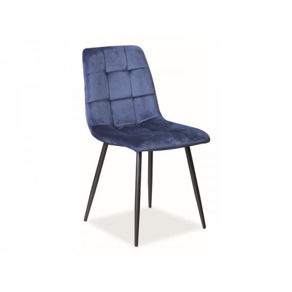 Scaun Tapitat MILA VELVET Genarom SN Albastru / Bluvel 86