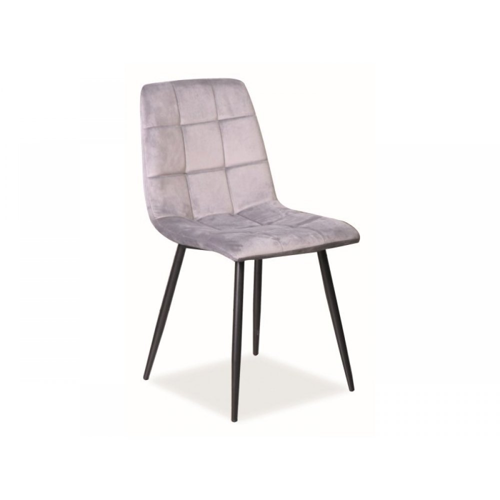 Scaun Tapitat MILA VELVET Genarom SN Gri / Bluvel 14