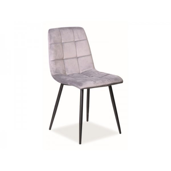 Scaun Tapitat MILA VELVET Genarom SN Gri / Bluvel 14