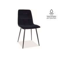 Scaun Tapitat MILA MATT VELVET Genarom SN Negru / Bluvel 19
