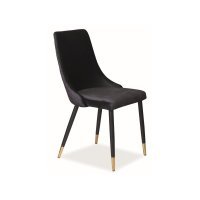 Scaun Tapitat PIANO VELVET Genarom SN Negru / Bluvel 19