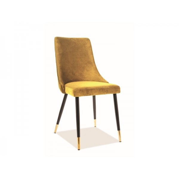 Scaun Tapitat PIANO VELVET Genarom SN Galben / Bluvel 68