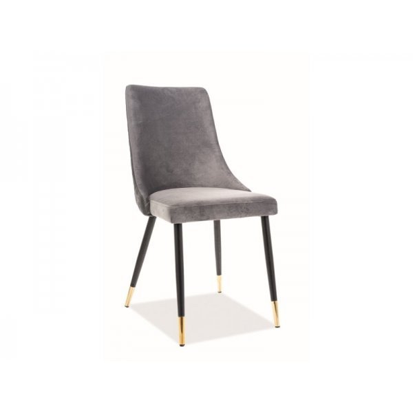 Scaun Tapitat PIANO VELVET Genarom SN Gri / Bluvel 14