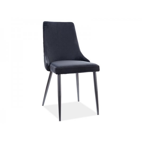 Scaun Tapitat PIANO B VELVET Genarom SN Negru / Bluvel 19