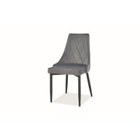 Scaun tapitat TRIX B VELVET Genarom SN Gri / Bluvel 14