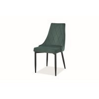 Scaun tapitat TRIX B VELVET Genarom SN Verde / Bluvel 78