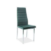 Scaun Tapitat H-261 VELVET Chrom Genarom SN Verde / Bluvel 78