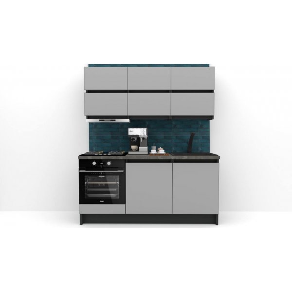 Bucatarie FOLLOW 180 FRONT PAL  0164 / decor Gri