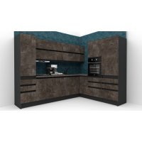 Bucatarie de colt FOLLOW 225-285 207 FRONT PAL  0164 / decor 4299
