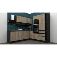 Bucatarie de colt FOLLOW 240-225 207 FRONT PAL  0164 / decor K002