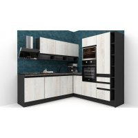 Bucatarie de colt FOLLOW 240-225 207 FRONT PAL  0164 / decor K010