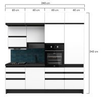 Bucatarie FOLLOW 240-243 FRONT PAL  0164 / decor K010