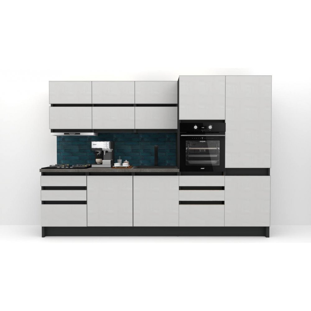 Bucatarie FOLLOW 300 FRONT PAL  0164 / decor Gri