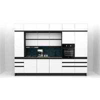 Bucatarie de colt FOLLOW 345-243 FRONT PAL  0164 / decor Alb