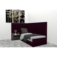 Pat Tapitat de Colt DIVINO 90 DR fara noptiere, Kronos 03