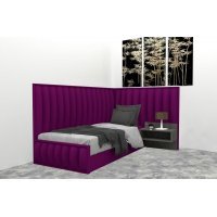 Pat Tapitat de Colt DIVINO 90 ST fara noptiere, Rico 07 Pat Tapitat de Colt DIVINO 90 ST fara noptiere, Rico 07