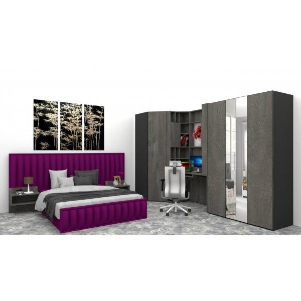 A Dormitor DIVINO 180 x 200 x 240 cm  DR Rico 07 / K352