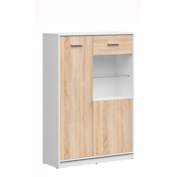 Vitrina NEPO REG1D1W/90 BI/DSO