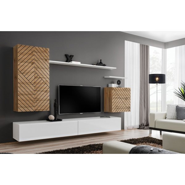 Living SWITCH LAMEL 2 WTWL SW 2 Genarom AM Stejar Wotan Lamel / Alb Lucios