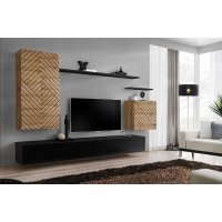 Living SWITCH LAMEL 2 WTSL SW 2 Genarom AM Stejar Wotan Lamel / Negru Lucios