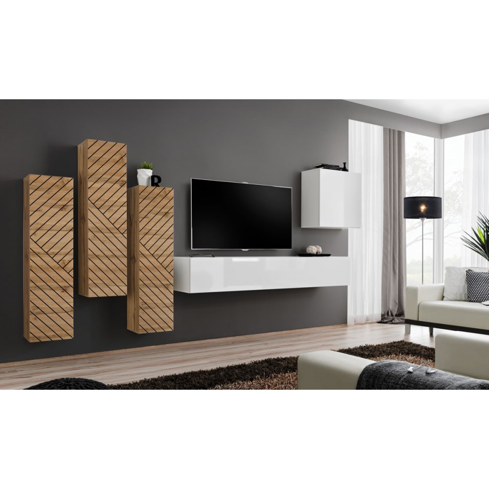 Living SWITCH LAMEL 3 WTWL SW 3 Genarom AM Stejar Wotan Lamel / Alb Lucios