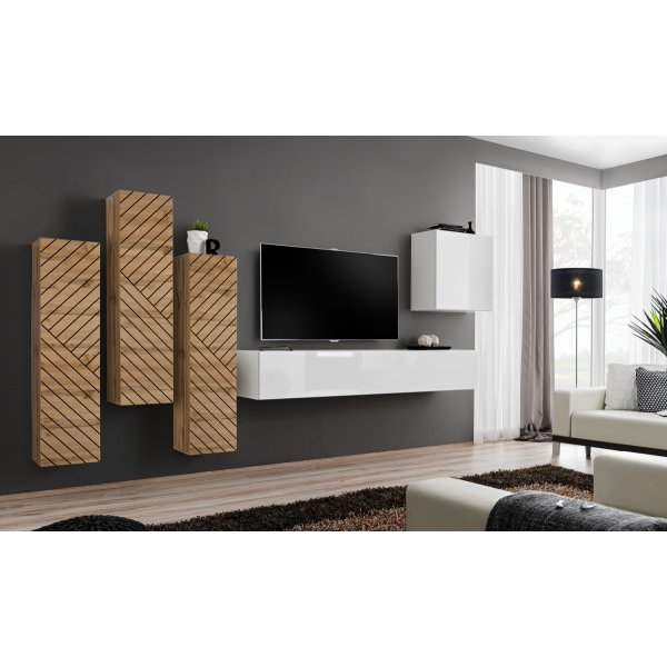 Living SWITCH LAMEL 3 WTWL SW 3 Genarom AM Stejar Wotan Lamel / Alb Lucios