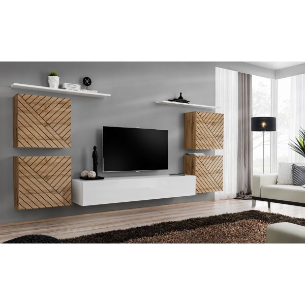 Living SWITCH LAMEL 4 WTWL SW 4 Genarom AM Stejar Wotan Lamel / Alb Lucios