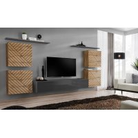 Living SWITCH LAMEL 4 WTGL SW 4 Genarom AM Stejar Wotan Lamel / Grafit Lucios