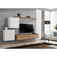 Living SWITCH LAMEL 5 WWTL SW 5 Genarom AM Alb Lucios / Stejar Wotan Lamel