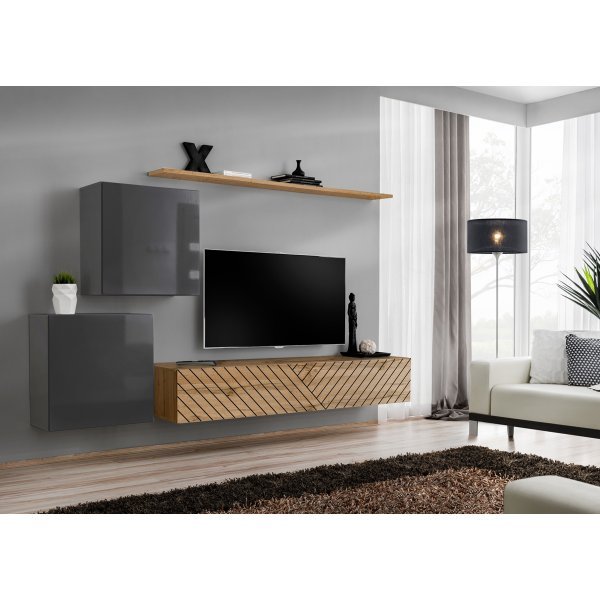 Living SWITCH LAMEL 5 GWTL SW 5 Genarom AM Grafit Lucios / Stejar Wotan Lamel