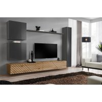 Living SWITCH LAMEL 8 GWTL SW 8 Genarom AM Grafit Lucios / Stejar Wotan Lamel