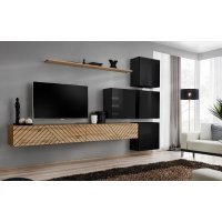Living SWITCH LAMEL 9 WTSL SW 9 Genarom AM Stejar Wotan Lamel / Negru Lucios